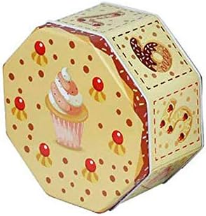 Caixa de doces, caixa de lata de desenho animado, caixa de presente de doces, caixa de recebimento criativa, caixa de biscoito octogonal