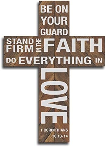 Ermuhey 1 Coríntios 16: 13-14 Esteja na sua guarda Faça tudo o que está no amor impressões de parede de parede pendurando letreiros