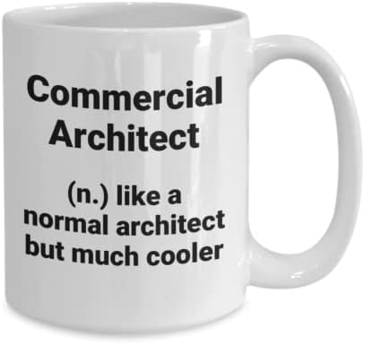 Arquiteto comercial Mug Architect Commercial Coffet Copo Arquiteto Comercial Gift Idea: Arquiteto comercial como um