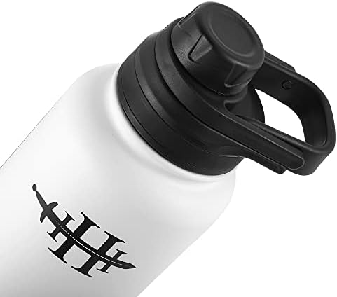 Hayaty Sports Water Bottle - 32 onças, à prova de vazamento, aço inoxidável isolado a vácuo, parede dupla, caneca térmica, cantina