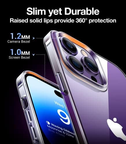 Torras OriginFit iPhone 14 Pro Case Slim Fit, Super Slim Lightweight Hard PC Tampa apenas compatível com o iPhone 14 Pro Case-6,1