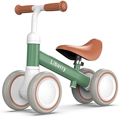 Liberry Baby Balance Bike para 1 2 meninos de 3 anos, meninas, 4 rodas de bicicleta de equilíbrio de criança com assento