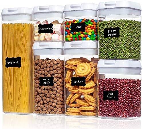 Vtopmart Airtight Food Storage recipientes e recipientes de preparação para refeições de vidro