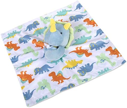 Baby Essentials Dino Clanta para meninos e meninas com Baby Dino Lovie Security Blanket Pal - Baby Dinosaur Cobertors