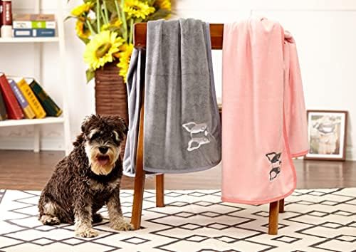 Lepsjgc cã gatos de cachorro toalha microfibra forte absorção de águas de banho toalha de estimação para cães de cachorro