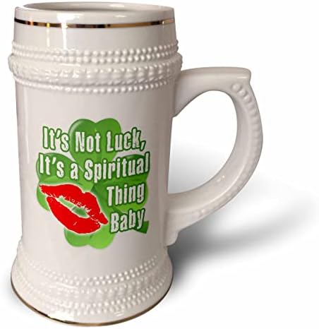 3drose imagem de palavras não é sorte é uma coisa espiritual, baby. - 22 onças de caneca