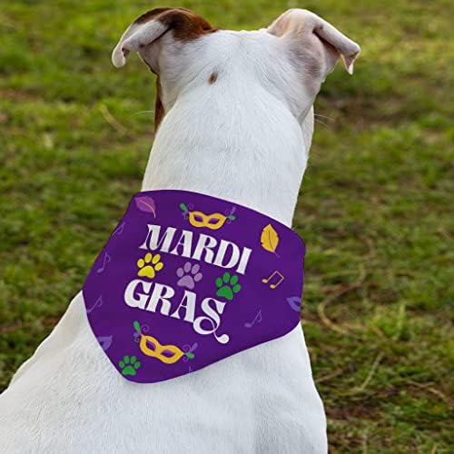 Mardi Gras Pet Bandana Collar - colar de cachecol festivo - Bandana de cachorro impresso
