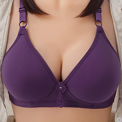 OPLXUO Ultra Smooth Push Up Bras para Women Women Free Free Everyday Sutreting Yoga Bralette Bras de suporte completo para correr