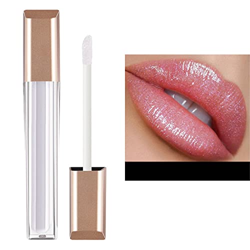 Xiahium Clear Lip Gloss for Girls portáteis de batom portátil clássico duradouro Limpo suave Color Conto Full Lips Lip Lip Gloss não