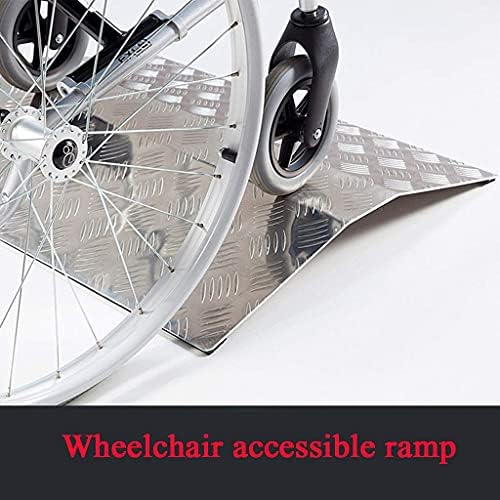 Wynwj 10cm de cadeira de rodas alta rampa de rampa portátil rampas portáteis, para degraus para casa escadas da porta de alumínio handicap