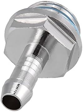 Adaptador de ajuste de barb G1/4 de 6pcs G1/4, OD 7,2 mm Two-toCh G1/4 Thread Mangueira de tubo macio Conector de ajuste