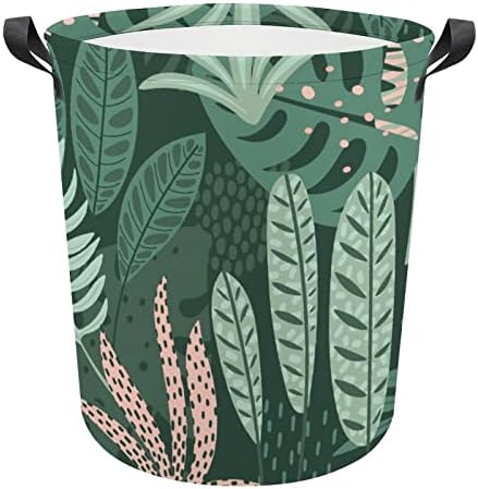 Cesto de roupa cesto de lavanderia padrão textura cesto de lavanderia dobrável com alças estendidas Bin de lavagem fácil para
