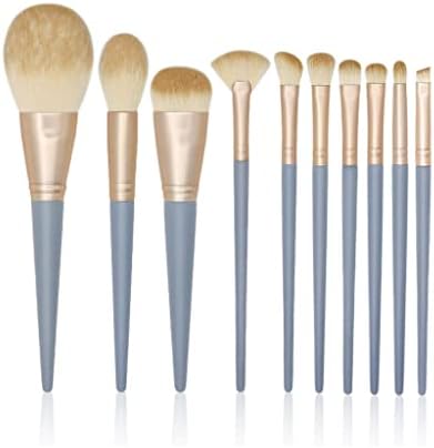 Conjunto LXXSH de 10 pincéis de maquiagem conjunto completo de escovas de pó soltas ferramentas de beleza escovas de sombra