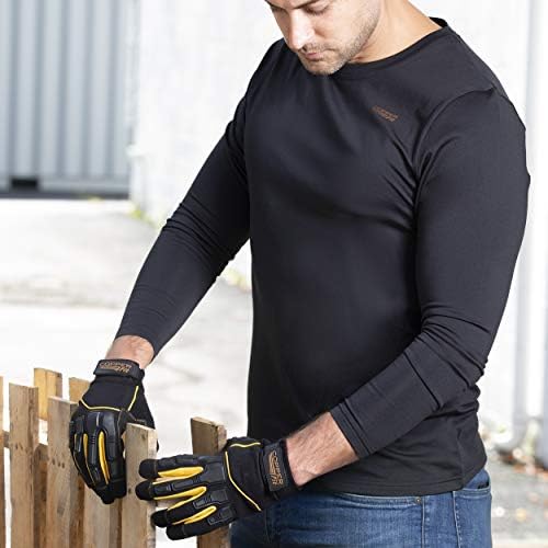 Camisa térmica de manga comprida masculina padrão de ajuste de cobre