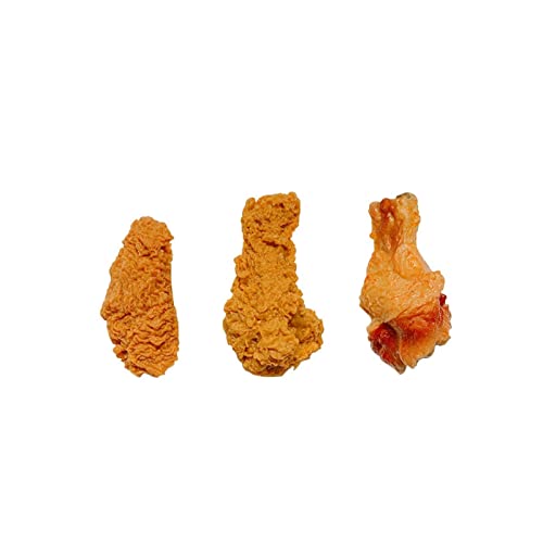 3 PCs imitando cabelo de frango frito, asas de frango divertidas em forma de perna barretas de cabelo, gancho de cabelo fofo para mulheres meninas