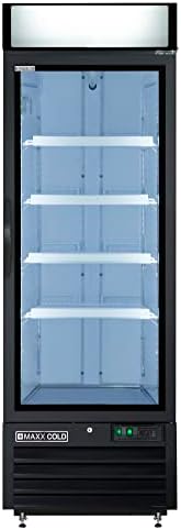 Maxx Cold X-Series MXM1-23RBHC, geladeira de comerciante, em pé livre, 23 cu. Ft-preto