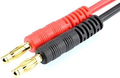 APEX RC Products EC3 Conector Plug -> Plugs de banana de 4 mm Cabo adaptador de chumbo de bateria - 2 pacote 1405