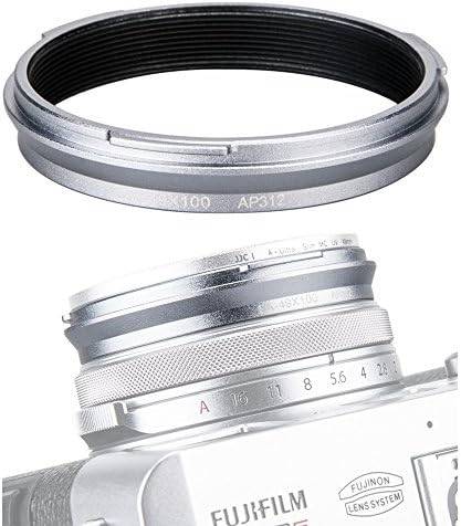 Adaptador de filtro de lente de metal de 49 mm para fujifilm fuji x100v x100f x100t x100s x100 x70 câmera e lente de conversão