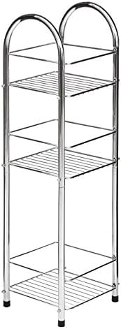 Premier Housewares Freesternding 3 -Tier Banheiro Stand, 81 x 23 x 23 cm - Chrome