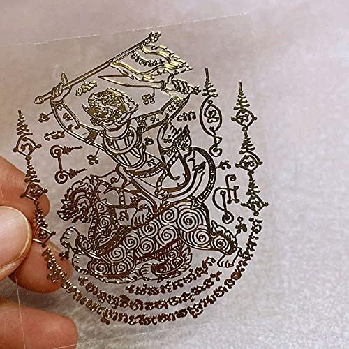 Gandhanra exclusivo adesivo de metal de amuleto de buda do budismo da Tailândia, deus do macaco hanumano, decalques de telefone