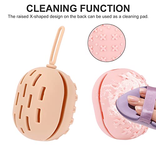 Ceuku Makeup Sponge Holder 2 Pack Silicone Beauty Beller Titular Case do liquidificador de beleza com função de