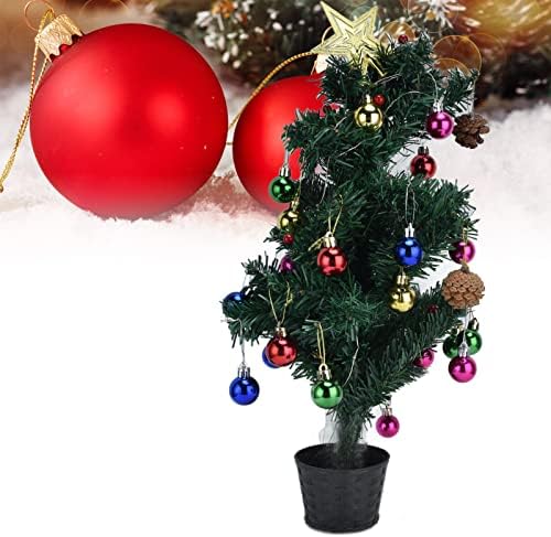 Zerodis Mini Table Árvore de Natal, Árvore de Natal de mesa iluminada delicada com luz LED para decoração de férias