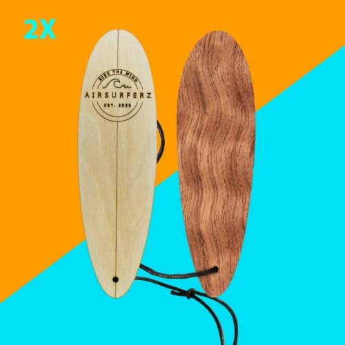 Airsurferz Finger Surfboard Toy 2 -Pack - Brinquedado de carro - Ride the Wind - Toy de traseiro para surfistas