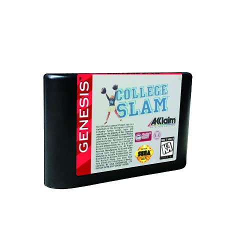 Royal Retro College Slam - USA Label Flashkit MD Card para Sega Genesis Megadrive Console