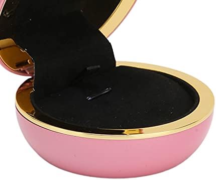 Caixa de anel redonda da tmishion com luz LED, caixa de anel de noivado iluminado iluminada caixa de estilo elegante para românticos