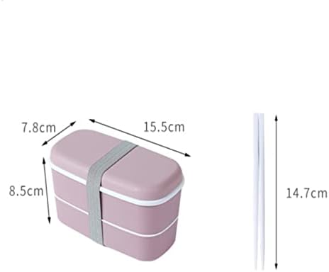 Caixa de bento bento de amayyabdh caixa de camadas bento portátil à prova de vazamento ao ar livre para lanche de comida de comida de cozinha