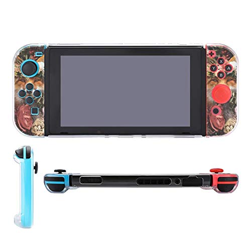 Caso para Nintendo Switch, Fox com Flor Flor Cinco Pieces Defina acessórios de console de casos de capa protetora