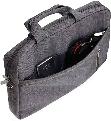 Navitech Grey Grey Sleek Water Resister Travel Bag-Compatível com Dell Latitude 5340 Laptop 13,3 2-1-1