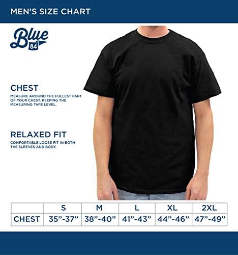 Azul 84 camiseta masculina linha a cor secundária