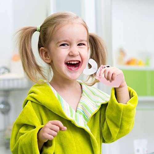 Escova de limpeza elétrica de kisangel crianças em forma de dentes de dentes de dentes de dentes gato de dentes
