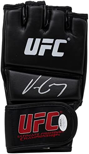 Vincente Luque assinado Black UFC Glove JSA ITP - Luvas MLB autografadas
