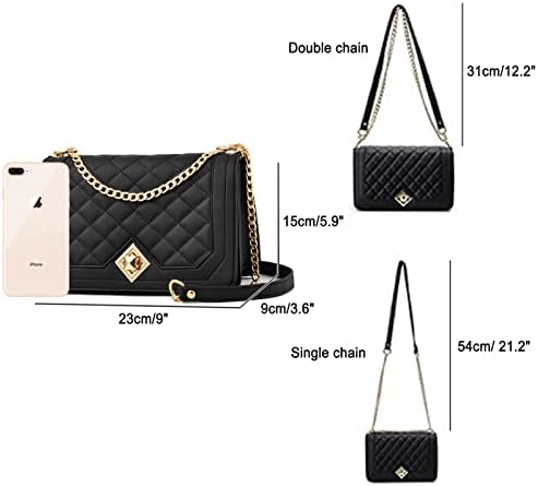 Sacos de crossbody travistar para mulheres bolsas pequenas bolsas de ombro de couro pu sagchels acolchoados com alça de