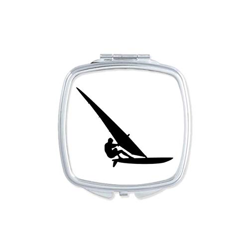 Esportes Sports Surfing Player Player Mirror Portátil Compact Pocket Makeup Double -lides Glass