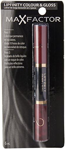 Max Factor Lipfinity Color & Gloss, No. 550 Rubi refletivo, 2 contagem