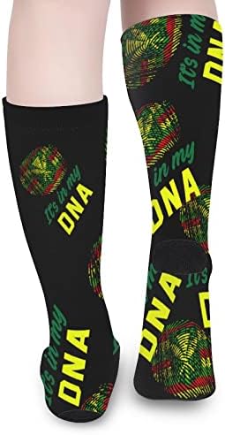 WeedKeycat Tribal Kanaka Maoli está na minha equipe de DNA Socks Novidade Funny Print Graphic Casual Moderate espessura para