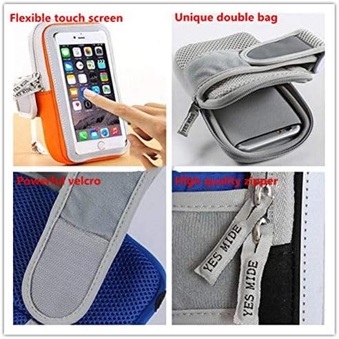 Zting Universal Arm Bag, capa de braçadeira de telefone celular de 5,1 a 6 polegadas, braçadeira de braçadeira de tela de