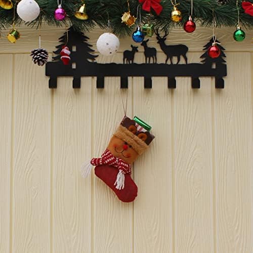 XIOS Decoração de Natal 2022 Meias de Natal penduradas em meias para lareira Decor de árvore Bolsa de doce bolsa de doces com boneco de neve de Santa Mistleamento Ornamento