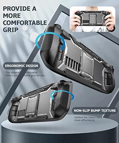 Mumba Blade Series Case para o convés de vapor 2022 com Kickstand, TPU Grip Shock Protetive Cover Accessories, Dissipação de Calor,