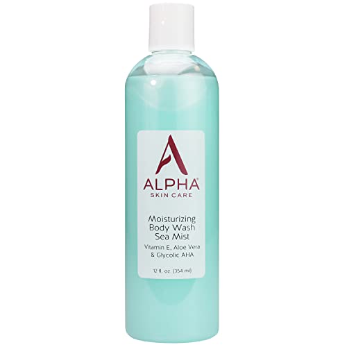 Lavagem corporal hidratante da pele alfa | Fórmula antienvelhecimento | Ácido hidroxi alfa glicólico | Vitamina E e Aloe Vera