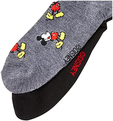 Disney Mickey Mouse Men's 2 Pack Crew Socks