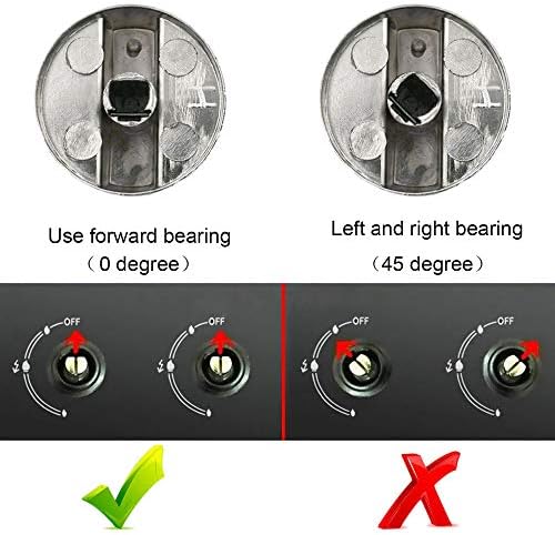 Chdhaltd 4pcs fogão a gás botão, controle de superfície de metal Substituição Cooking Adaptador de fogão a gás do interruptor