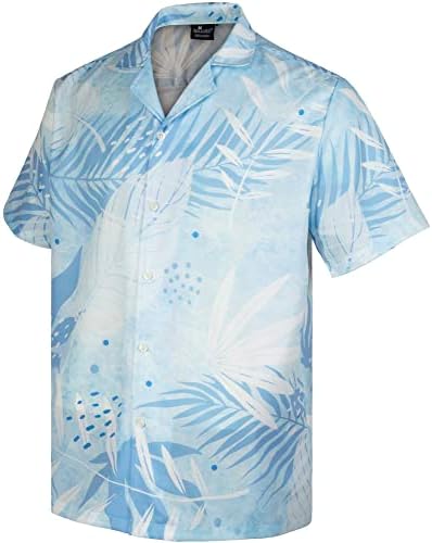 Mikenko 80s 90s Retro Hawaiian Shirt for Men Funny Button Down Camisa grande e alta de manga curta camisetas para homens