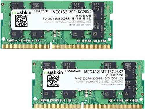 Mushkin Essentials-DDR4 Laptop DRAM-Kit de memória SODIMM de 32 GB-2133MHz CL-15-260 pinos de 1,2V notebook RAM-canal duplo-baixa