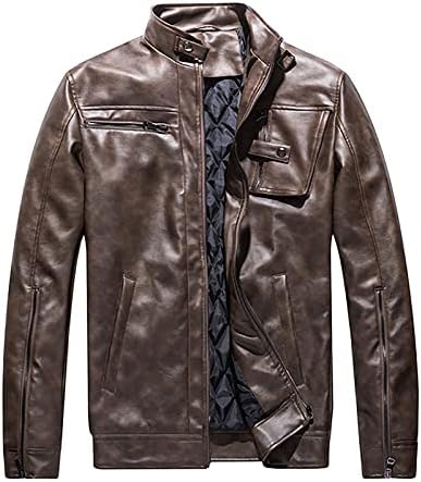 Jaquetas de couro Xiaxogool, jaquetas de moto de couro falso masculino, casaco de bombardeiro vintage à prova d'água com capuz