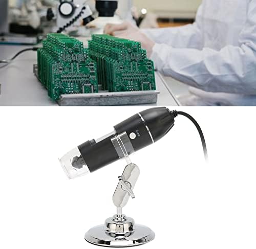 Microscópio digital USB Ashata, Microscópios portáteis portáteis portáteis de ampliação 50x -1600X com 8 LED Câmera de endoscópio