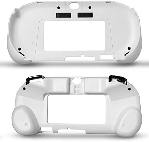Gorliskl Grip Hand Planejada Joypad Caso de proteção com L2 R2 Botão Trigger Butrip Grip Shell Controler Protection Case para Sony PlayStation PS Vita 2000 PSV 2000 PS Vita Slim. （Branco)